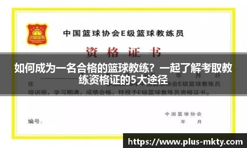 如何成为一名合格的篮球教练？一起了解考取教练资格证的5大途径